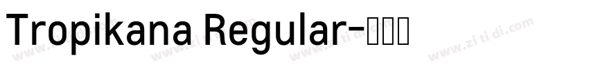 Tropikana Regular字体转换